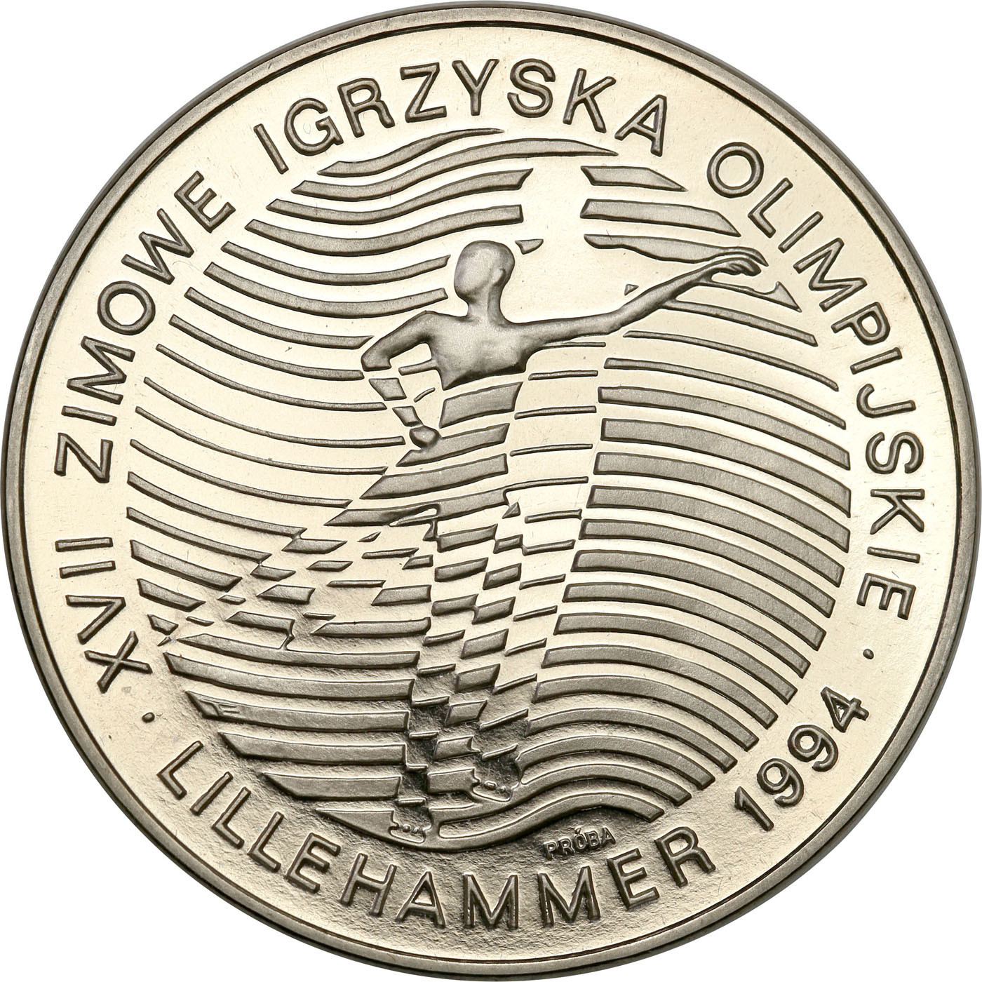 PRL. PRÓBA Nikiel 300 000 złotych 1993 – XVII Zimowe Igrzyska Olimpijskie - Lillehammer